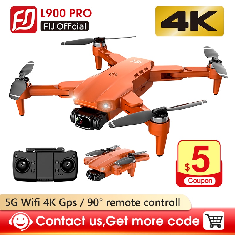 Drone 2020 L900 Pro 5G GPS 4K with HD Camera FPV 28min Flight Time Brushless Motor Quadcopter Distance 1.2km Professional Drones
