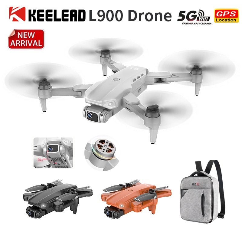 KEELEAD L900 MiNi GPS Drone 4K 5G WIFI FPV camera drone professional ESC Dual camera brushless motor RC Quadcopter VS E520S dron