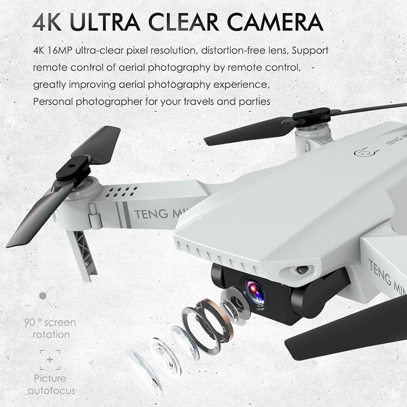 Newest KF609 Drone 4K Single Camera 720P WIFI FPV Mini Drones 4K KF609 Dual Camera optical flow RC Quadcopter VS E68 SG106 dron - Image 2
