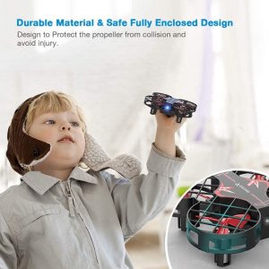 Pocket Quadcopter 3 Batteries SNAPTAIN HH23HQ Portable Mini Drone RC with Altitude Hold Headless Mode 3D Flip Toys Drone
