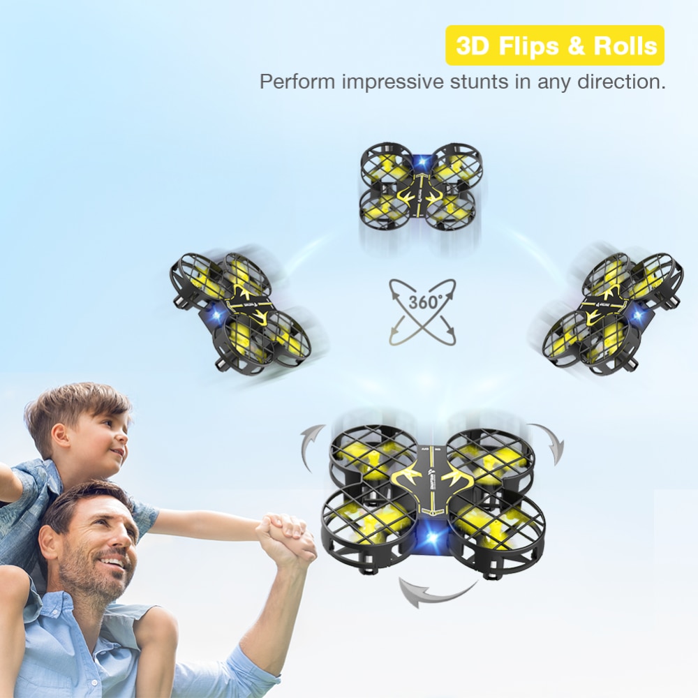 Pocket Quadcopter 3 Batteries SNAPTAIN HH23HQ Portable Mini Drone RC with Altitude Hold Headless Mode 3D Flip Toys Drone - Image 5