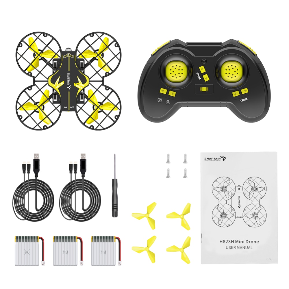 Pocket Quadcopter 3 Batteries SNAPTAIN HH23HQ Portable Mini Drone RC with Altitude Hold Headless Mode 3D Flip Toys Drone - Image 6