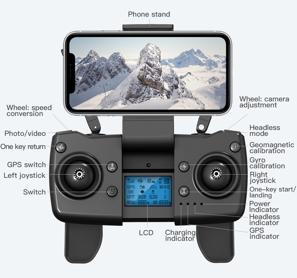 Professional GPS Drone L900PRO 4K Dual HD Camera Aerial Photography Brushless Motor Foldable Quadcopter RC Distance 1200M - Image 6