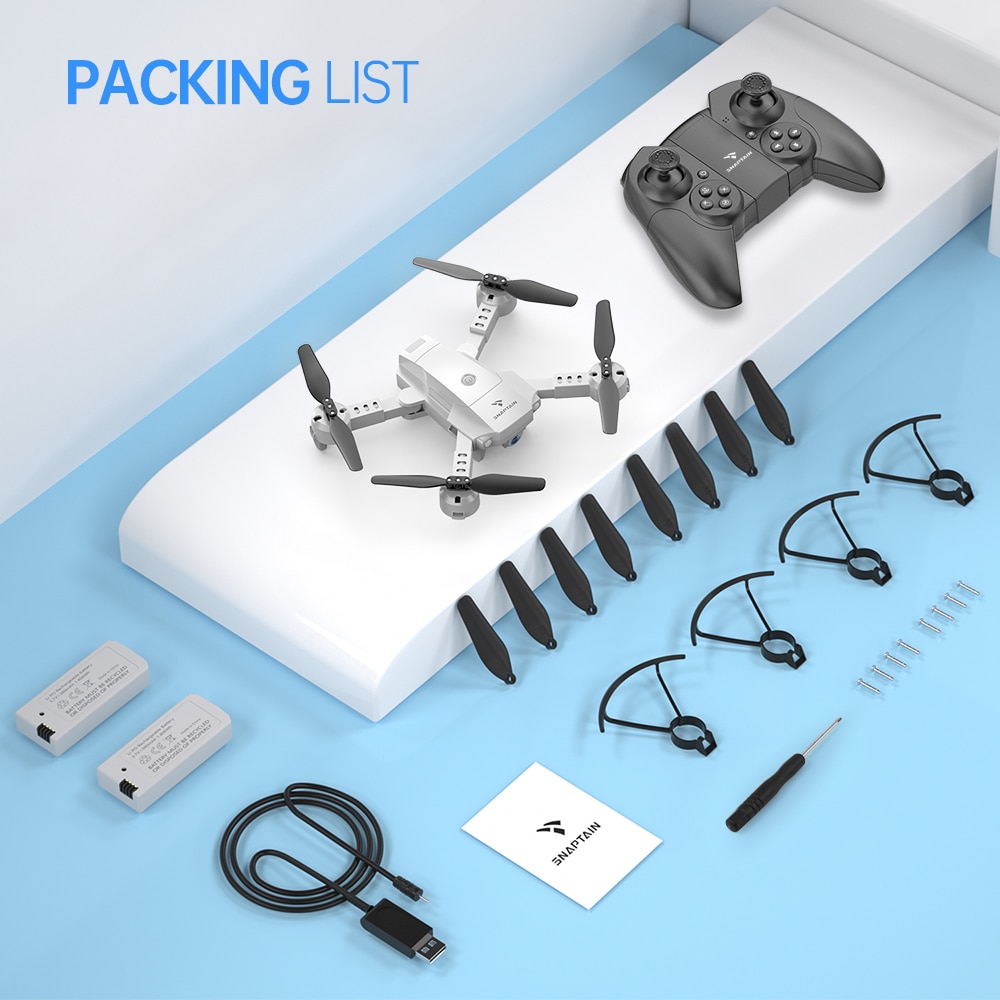 Quadcopter SNAPTAIN AA10MQ Mini drone Foldable Drone 1080P HD Camera FPV WiFi RC Voice Control Gesture Control 3D Flips RC dron - Image 6