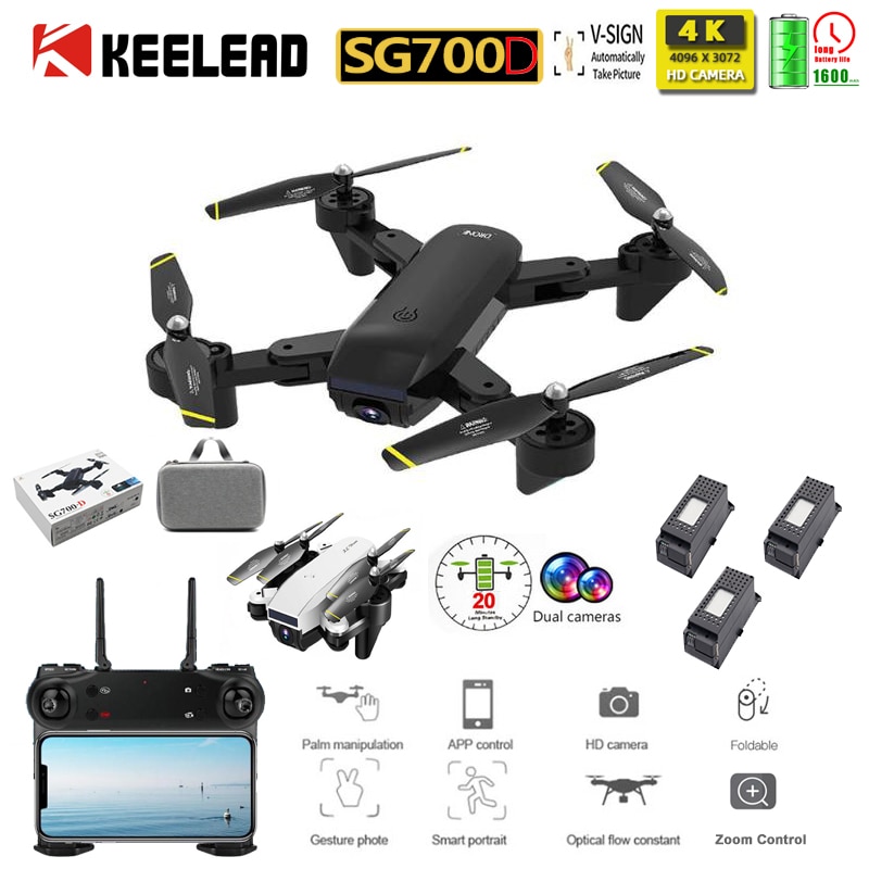 SG700D Drone profissional Zoom control 4K Wide-Angle Camera Drone WIFI 1080P Dual camera RC Quadrocopter Foldable dron VS M69G