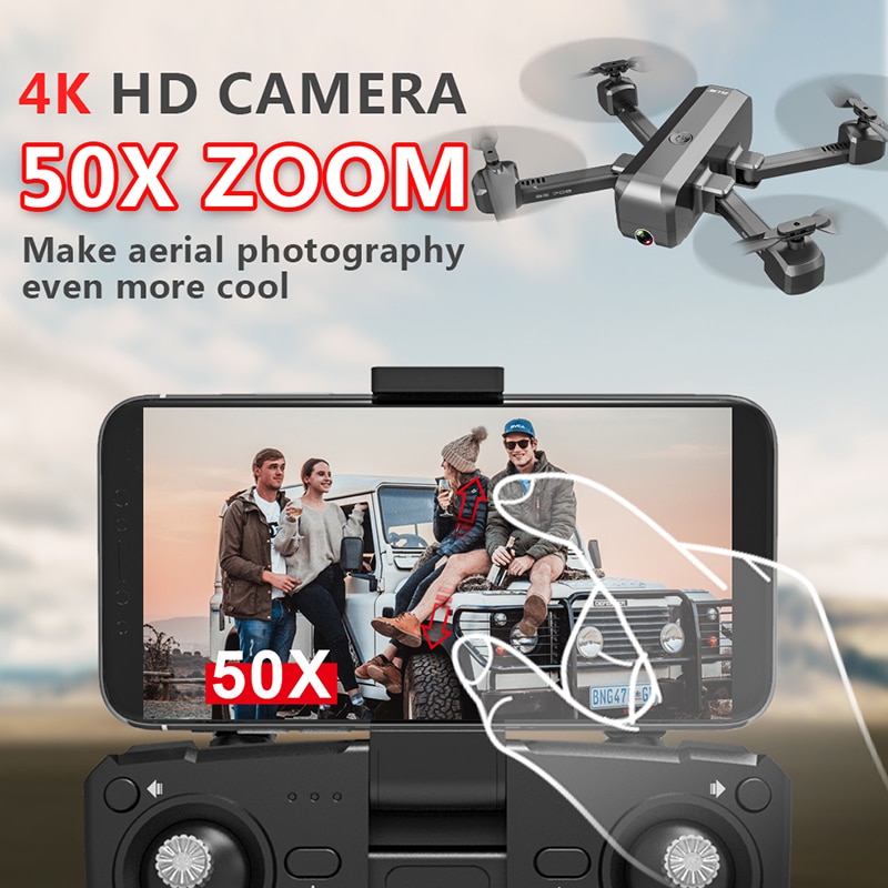 SG706 RC Drone 4K HD Dual Camera WIFI FPV Foldable Drone profissional 50X Zoom camera Quadcopter Optical Flow Dron VS M69G SG106 - Image 3